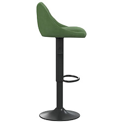 Avis vidaXL Tabouret de bar Vert foncé Velours