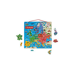 Juratoys-Janod puzzle carte europe magnetique pas cher