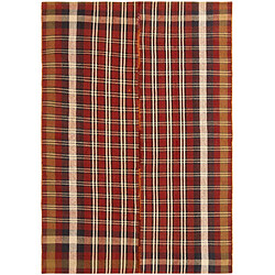 Vidal Tapis de laine 201x142 rouge Jajim