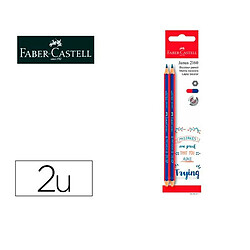 Crayon Faber-Castell 100-102-371 Bleu Rouge (2 Unités)