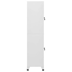 Avis vidaXL Armoire à casier avec 2 compartiments 38x45x180 cm