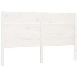 vidaXL Tête de lit Blanc 141x4x100 cm Bois massif de pin