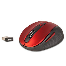 NGS Souris sans fil Evo Mute (Noir/Rouge)