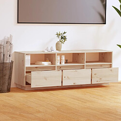 Avis Maison Chic Meuble TV scandinave - Banc TV pour salon 140x37x50 cm Bois de pin massif -MN87732