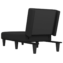 Acheter vidaXL Chaise longue noir tissu