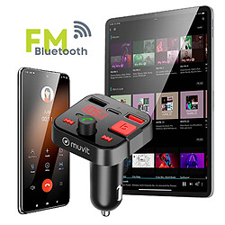 Avis Transmetteur FM Bluetooth Allume cigare avec Port de charge USB et USB C Muvit