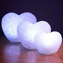 Wewoo Guirlande LED 14cm coeur blanc décoratif intérieur nuit lumière romantique 3D amour Saint Valentin décoration de fête de mariage