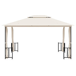 Avis Maison Chic Tonnelle | Pergola avec parois et toit double 3x4 m Crème -GKD90843