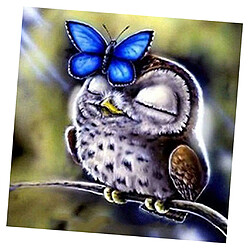 Acheter Broderie de peinture de diamant de hibou 5D Cross Home Decor artisanat 25 x 25 cm