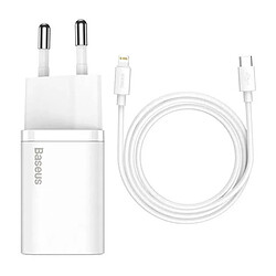 Baseus Chargeur Secteur USB-C 20W Blanc