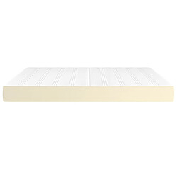 Avis vidaXL Matelas de lit à ressorts ensachés Crème 160x200x20 cm