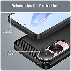 Avis Htdmobiles Coque pour Huawei Honor 90 Lite 5G - housse etui silicone gel carbone + film ecran - NOIR