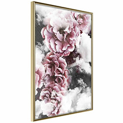 Paris Prix Affiche Murale Encadrée Divine Flowers 20 x 30 cm Or