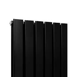 Acheter Monstershop Radiateur Plat Noir Mat 160 cm x 42 cm