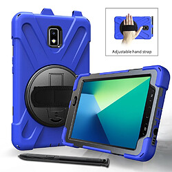 Avis Coque en TPU combo en forme de X avec béquille, dragonne et dragonne bleu pour votre Samsung Galaxy Tab Active 2 8.0 T395/T390