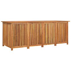 vidaXL Boîte de rangement de jardin 200x80x75 cm bois massif d'acacia