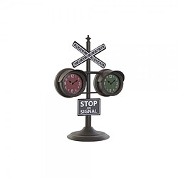 Look & Feel Horloge de table DKD Home Decor Noir Verre Fer (36 x 22 x 52 cm)