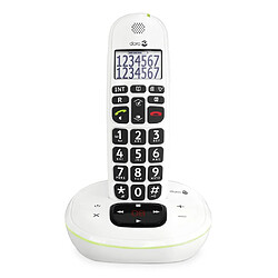 Téléphone sans fil Doro PhoneEasy® 115 avec répondeur - Blanc