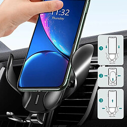 Avis Chrono Chargeur de voiture sans fil, support de téléphone de voiture, support de chargeur de téléphone, charge rapide Qi 10W 7.5W Compatible avec iPhone Xs/Xs Max/XR/X/8/8 Plus, Samsung Galaxy S10/S9/S8 et plus (Noir)