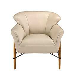 Angel Cerda Fauteuil en cuir sable