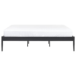 Acheter Beliani Lit double 180 x 200 cm en métal noir VAURS