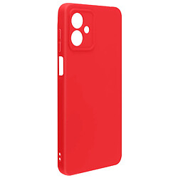 Avizar Coque pour Motorola Moto G14 Semi-rigide Soft-touch Fast Cover Rouge