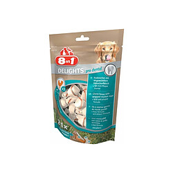 8 In 1 Sachet 21 os à mâcher pour chien Delights pro dental.