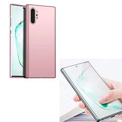 PHONECARE Kit Verre Trempé 5D full cover + Coque SlimShield Rose - Samsung Galaxy Note 10 Plus 5G