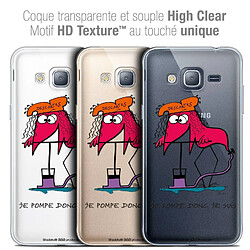 Caseink Coque Housse Etui Samsung Galaxy J3 2016 (J320) [Crystal HD Collection Les Shadoks ? Design Donc Je Suis - Rigide - Ultra Fin - Imprimé en France]