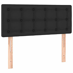 Acheter Maison Chic Tête de lit scandinave à LED,meuble de chambre Noir 80x5x78/88 cm Similicuir -MN86792