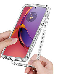 Acheter Htdmobiles Coque pour Motorola Moto G84 5G - housse etui silicone gel fine 360 integrale (avant et arriere) + verre trempe - TRANSPARENT