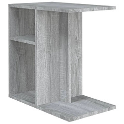 Maison Chic Table d'appoint | Table Basse Sonoma gris 50x30x50 cm Bois d'ingénierie -GKD67840