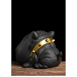 Avis Universal Animation chien cendrier créatif anti-mouche cendrier maison adorable résine animale cigare fumer cendrier maison déco(Le noir)