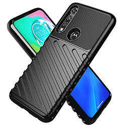 Coque en TPU texture sergé souple noir pour votre Motorola Moto G Power