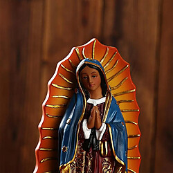 2 Pcs Belle Guadalupe Vierge Marie Statue Cadeau Religieux De Noël Décor À La Maison