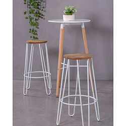 Nest Dream Tabouret industriel en bois de frêne (75cm) - Lisbonne