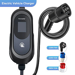 Avis Ferrastar Chargeur voiture EV Type 2 11 KW Noir