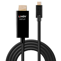 Lindy 43291 câble vidéo et adaptateur 1 m USB Type-C HDMI Type A (Standard) Noir