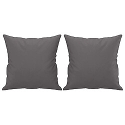 Acheter Maison Chic Ensemble de canapés 2 pcs avec coussins, Canapé droit Sofa pour Salon gris similicuir -GKD553433