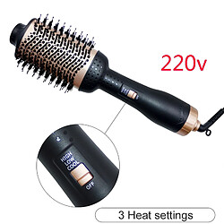 Avis Universal Brosse à air chaud Peigne à air frais 2019 Dernier sèche-cheveux Sèche-cheveux fer permanent Sèche-cheveux à poils rotatifs Pro 2 en 1 |(Le noir)