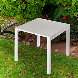 Avis Ds Meubles Table Luxury 75x75 White Almond BL