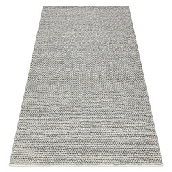 RUGSX Tapis en laine TAHAR 99004G gris - TISSÉ MAIN boucle, uniforme 120x180 cm