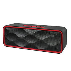 Wewoo Enceinte Bluetooth d'intérieur rouge Haut-parleur de lecture de musique de carte multifonctionnelle, appel Handfree de et ampère TF & U-disque ampère AUX Audio & Fonction FM