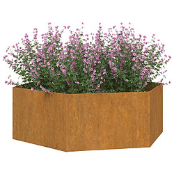 Avis Maison Chic Jardinière,Bac à fleurs - pot de fleur Rouillé 138x120x45 cm Acier corten -GKD76122