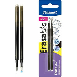 Lot de 2 plaquettes de rechange Roller pelikan erase 2.0 Noir pas cher