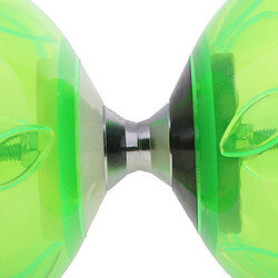 Jouets diabolo de jonglerie à triple palier avec bâtons et ficelle 13 cm de diamètre vert pas cher