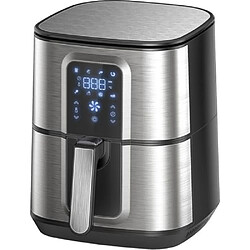 Autrechose OZEANOS65174 Friteuse 1500W 5.5L 8 Programmes de Cuisson Fonction Tactile Minuteur Thermostat Métal Argent