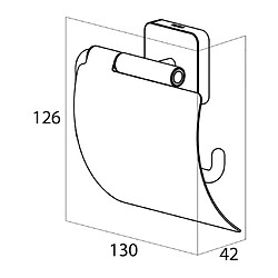 Acheter Tiger Porte-papier hygiénique Onu avec couvercle en acier inoxydable