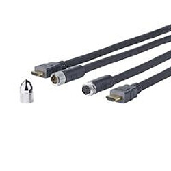 Pro HDMI Cross Wall cable 10M HDMI 2.0 4K - 2K 60Hz Required hole in wall 16mm