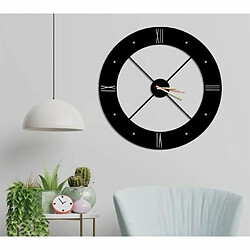 DEKORY Clipper Horloge Murale en Métal 50cm